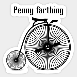 Penny Farthing Sticker
